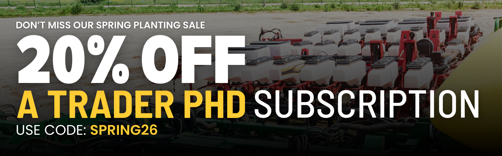 Don't miss our spring planting sale, get 20% off a Trader PhD  subscription with code Spring26